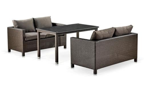 Комплект плетеной мебели T256A/S59A-W53 Brown