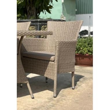 Комплект плетеной мебели AM-196/T196 Beige 4Pcs (4+1) 