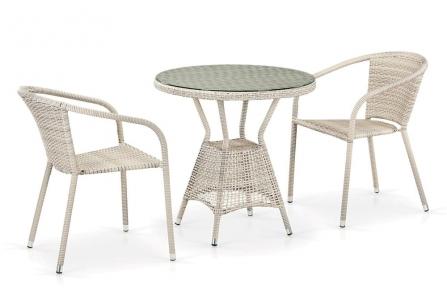 Комплект плетеной мебели T705ANT/Y137C-W85 2Pcs Latte