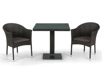 Комплект плетеной мебели T605SWT/Y350B-W53 Brown